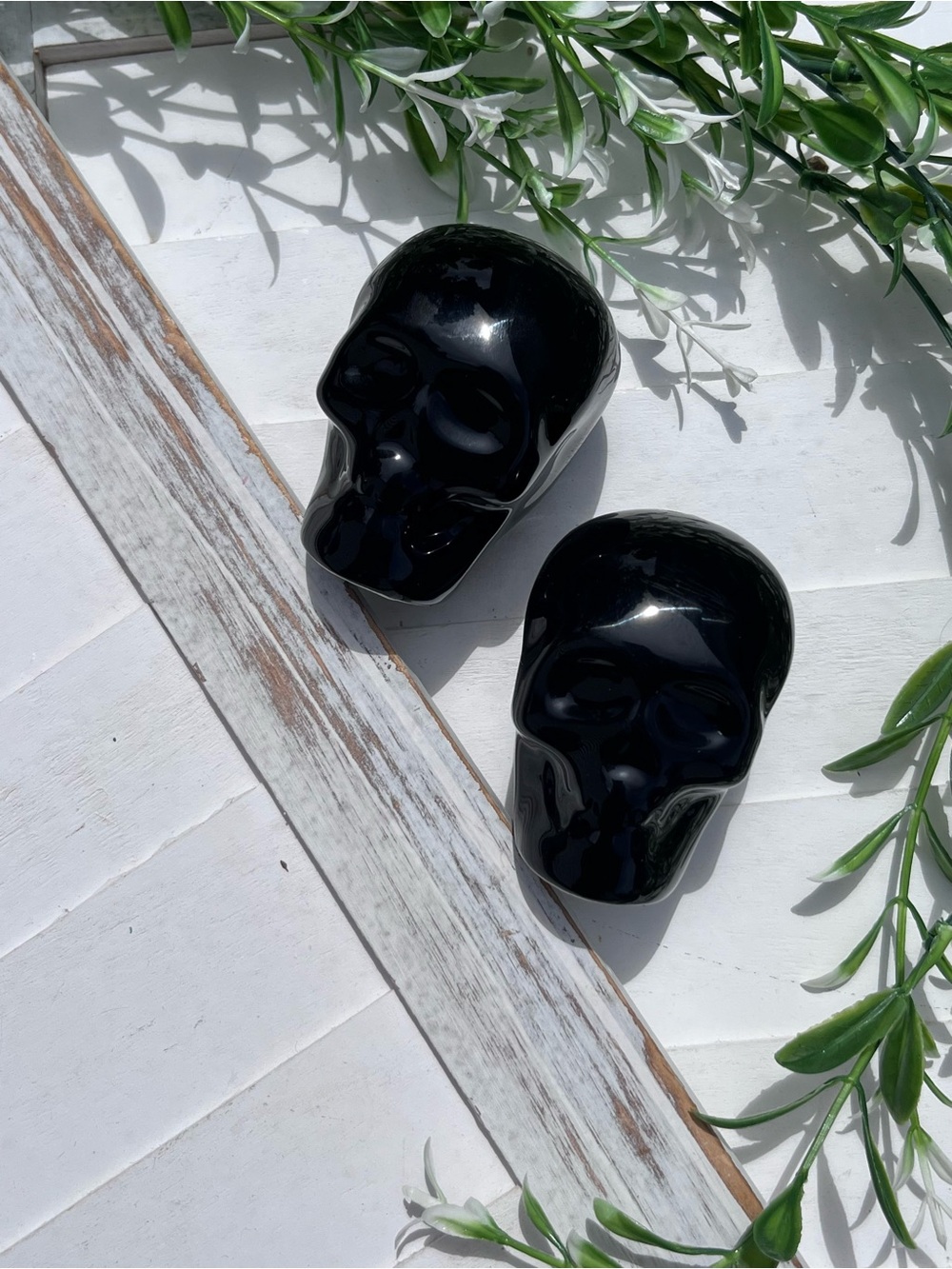 Black Skull Decorative Salt and Pepper ShoPair